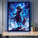Shiva with Nandi & Trident LED Glow Frame Inner Tatva