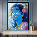 Krishna Charismatic Newly Adulthood Anime Art – Acrylic Slim LED Glow Frame
