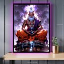Ved Vyasa Chanting Anime Art - Acrylic Slim LED Glow Frame